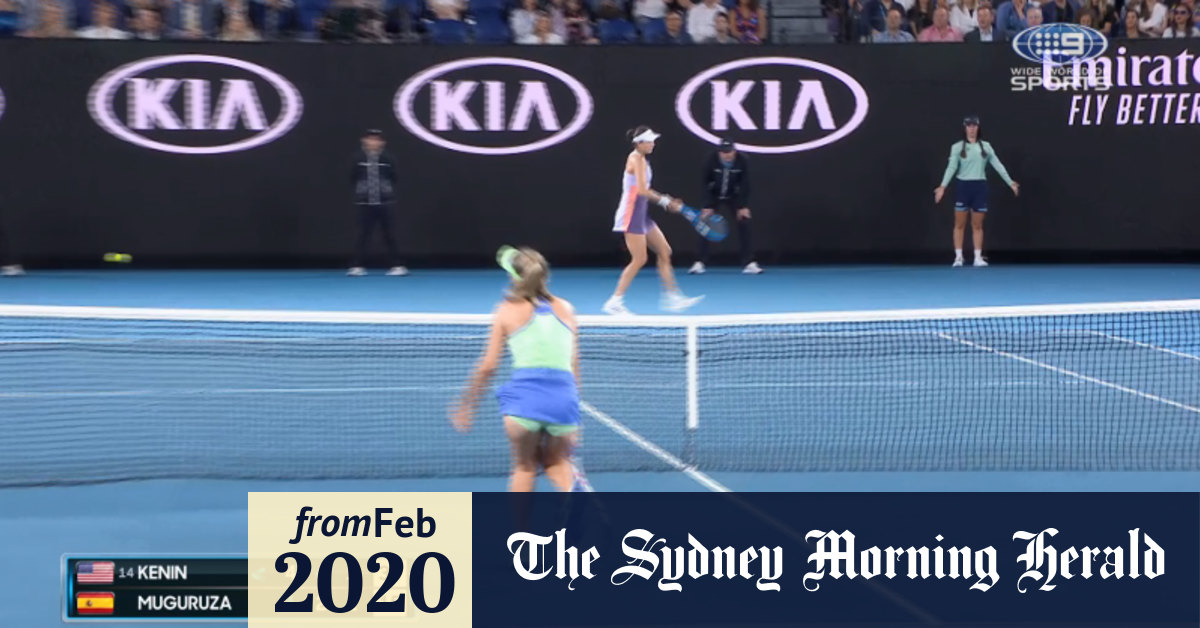 Video: Sofia Kenin gets emotional during match